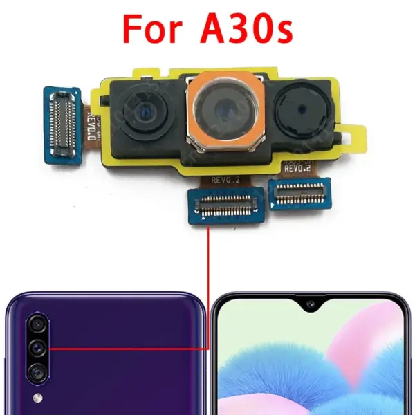 Samsung Galaxy A30s A30 A31 Front & Rear Camera Module - Image 3