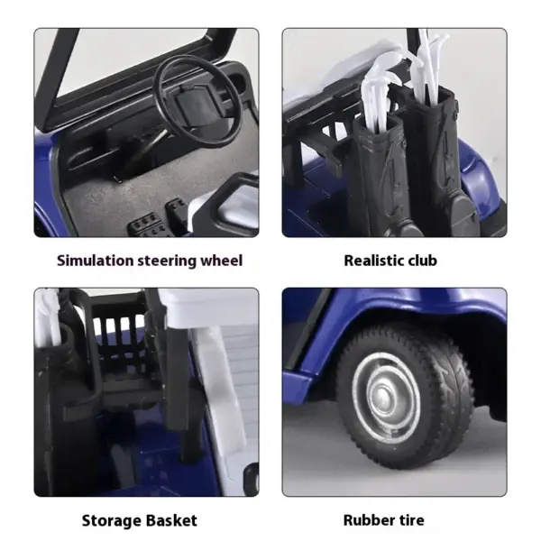 1:20 Diecast Golf Cart Model for Kids - Image 3