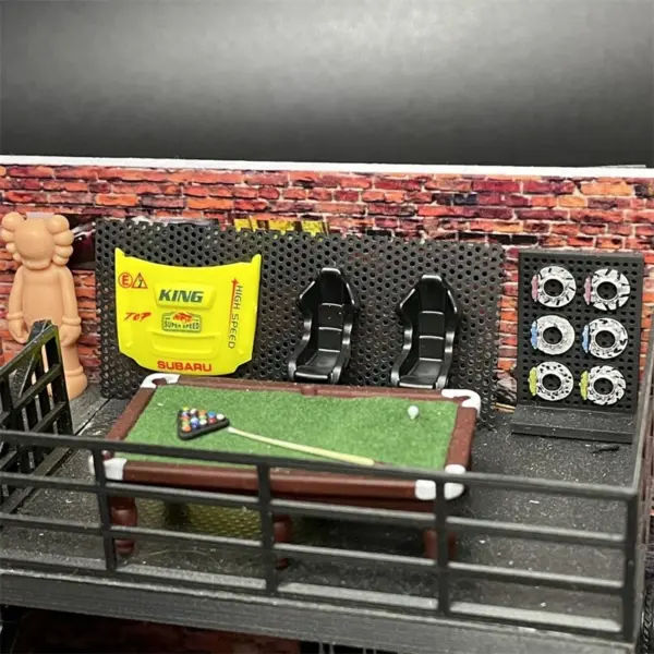 Dayu 1/64 Resin Model Car Garage Scene Set - Image 6