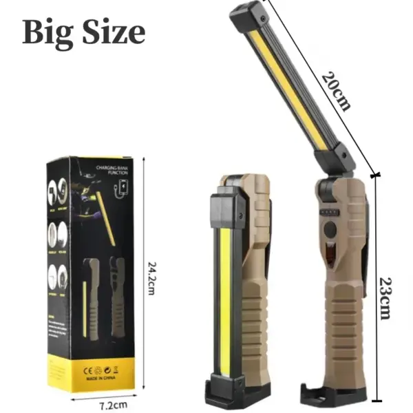 Foldable COB XPE LED Work Light with Battery - Image 7