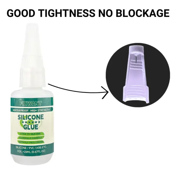 FIXWANT Silicone Glue 20ML for Silicone Bonding - Image 4