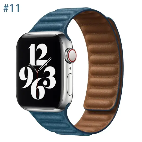 Leather Strap for Apple Watch Series 8/7/6/5/4/3/2/1 - Image 37