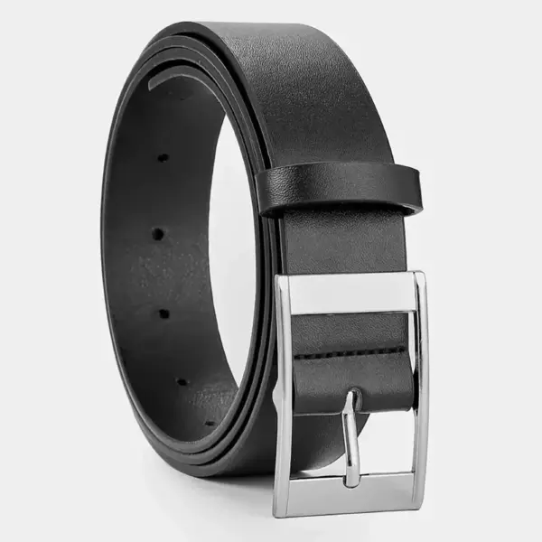 Luxury PU Leather Men's Belt with Metal Pin Buckle - Image 8