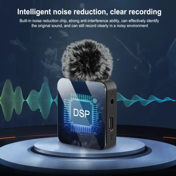 PULUZ Wireless Lavalier Microphone for iPhone/iPad/Type-C - Image 3