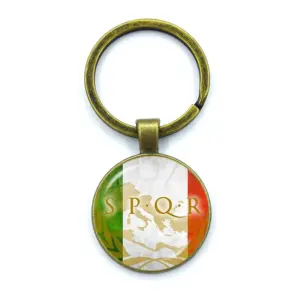 Retro SPQR Roman Legion Glass Pendant Keychain 31 S2ac9ced5190c4727b890768d313a7fa1r
