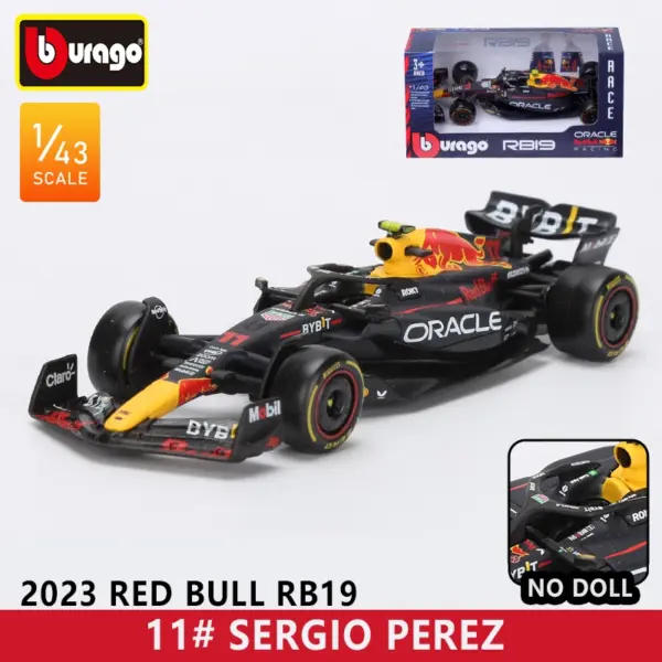 Bburago 1:43 Red Bull RB19 F1 Die-Cast Model - Image 16