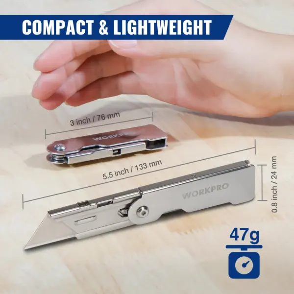 3PC Folding Utility Knife Set for Precise Cutting - Image 3
