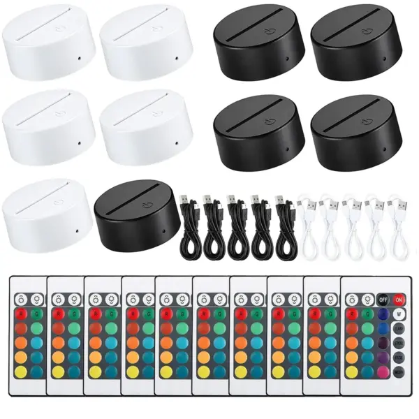 16-Color 3D LED Lamp Base for Atmosphere - Image 9