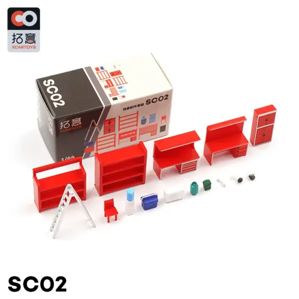 Xcartoys 1/64 Repair Shop Diorama Kit - Image 7