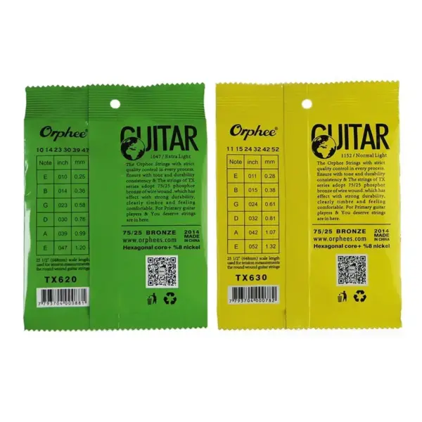 Orphee TX620/630/640 Acoustic Guitar Strings Set - Image 6