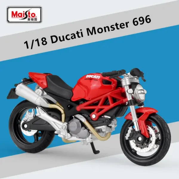 Maisto 1:18 Ducati Monster 696 Diecast Motorcycle - Image 2