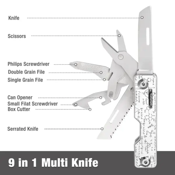 9-in-1 Mini Folding Multi-Tool Pocket Knife - Image 3