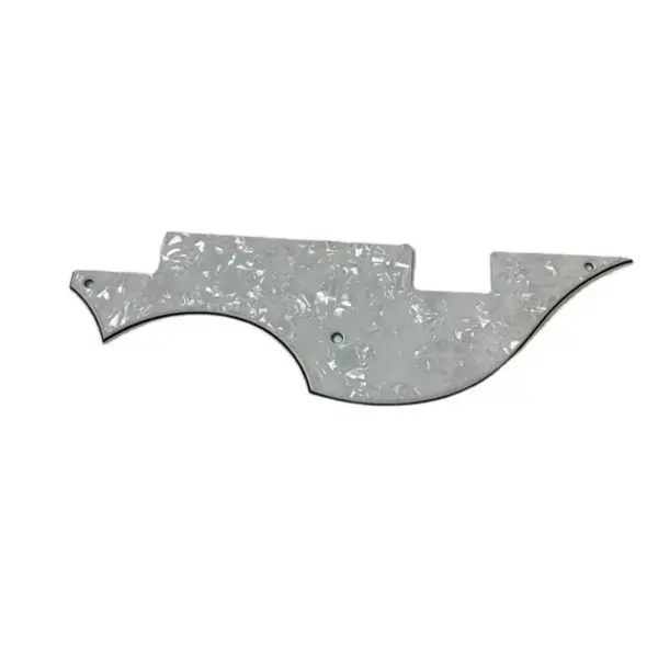 White MOP Violin and Jazz Bass Pickguard Set - Image 3