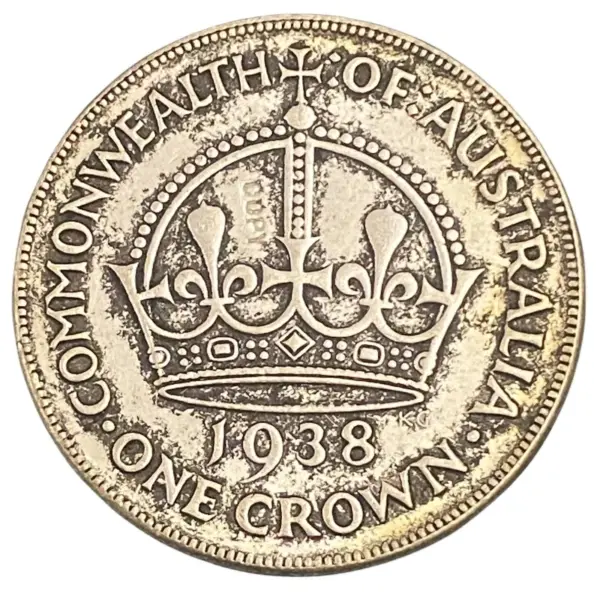 1938 Australia George VI Crown Copy Coin - Image 2