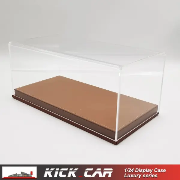 1/24 Model Car Display Case with Leather Base - Image 18