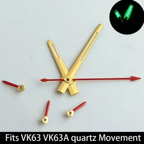 VK63 Watch Hand Set for VK63 Movement in Silver, Gold, Rose - Image 9