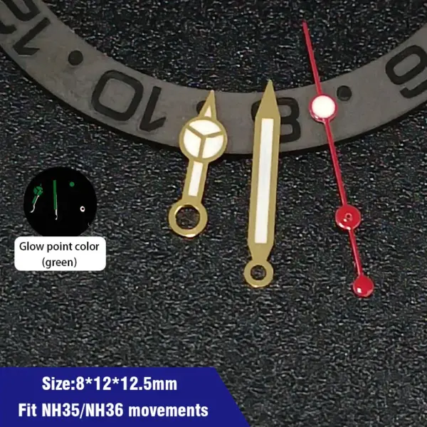 Green Luminous Watch Hands for NH35 NH36 Movement - Image 10