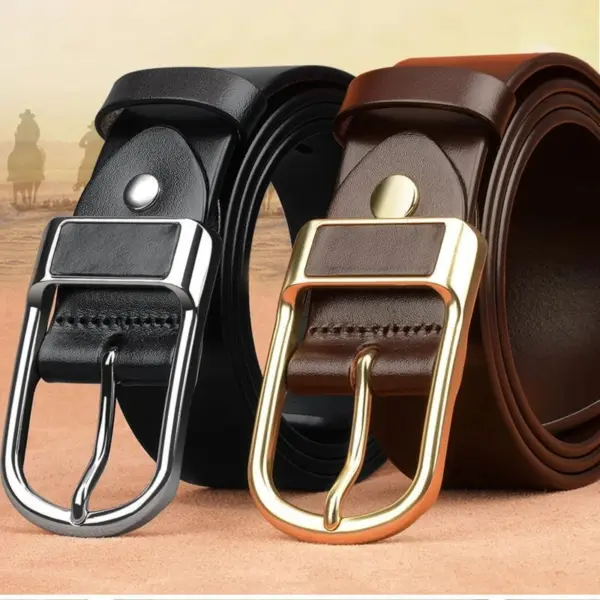 Premium Leather Casual Belt for Men - Image 4
