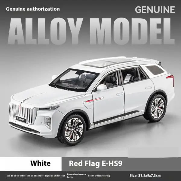 1/24 HONGQI E-HS9 SUV Diecast Model Car - Image 11