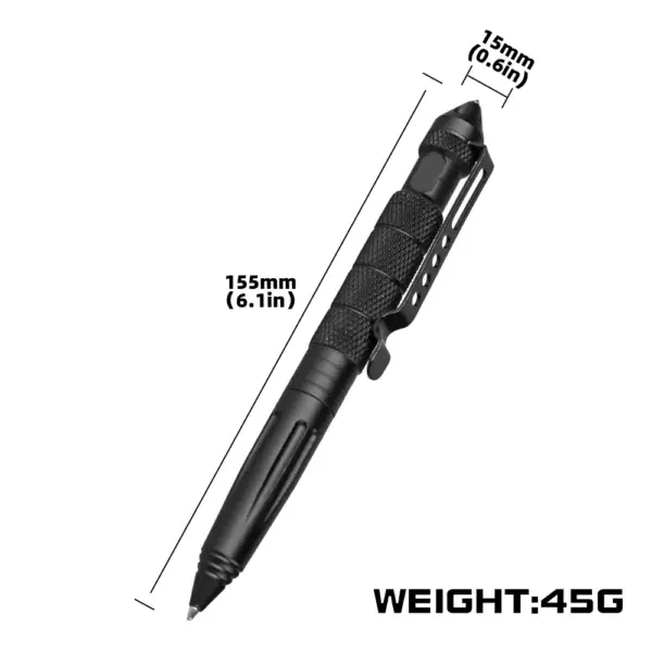 Multifunctional Metal Tactical Pen with Glass Breaker - Image 2