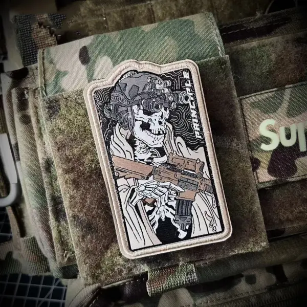 Skull Warrior Tactical Patch for Military Gear - Image 6