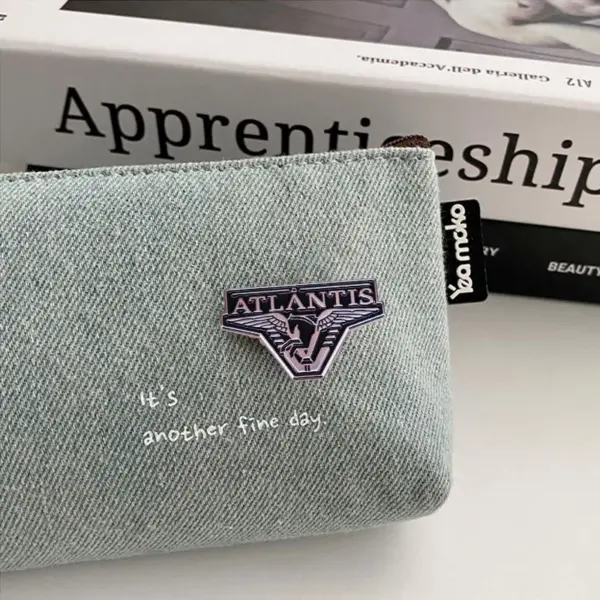 Atlantis Logo Enamel Pin Badge Brooch Gift for Backpack - Image 6