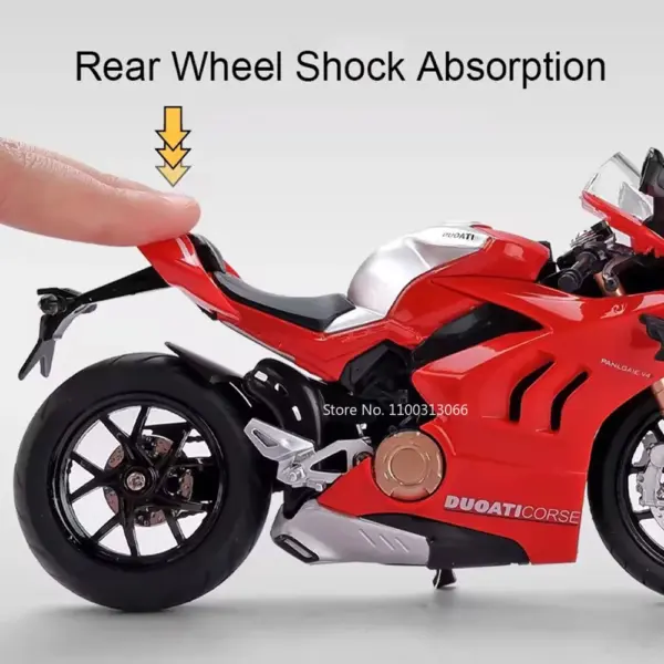 V4S 1199 1:12 Diecast Motorcycle Model - Image 3