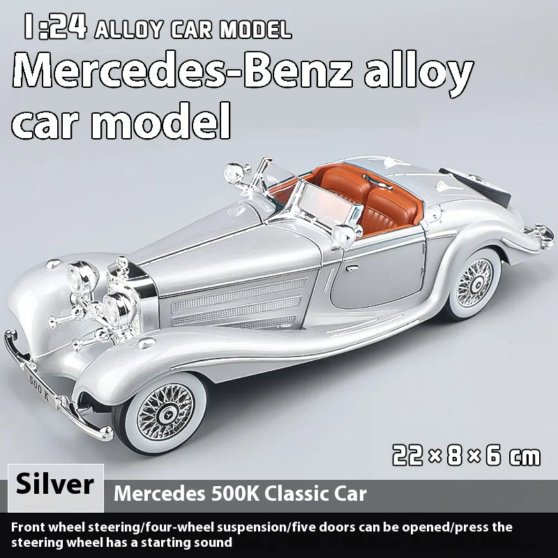 Retro Mercedes Benz 1:24 Diecast Model 17 Retro Mercedes Benz 1:24 Diecast Model - Image 17
