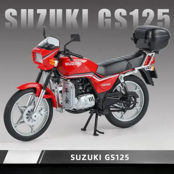 1:12 Suzuki GS125 Classic Motorcycle Diecast Model - Image 7