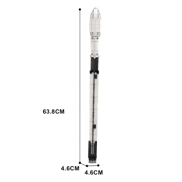 Gobricks MOC SpaceX Falcon 9 Rocket Building Set 1:110 Scale - Image 2