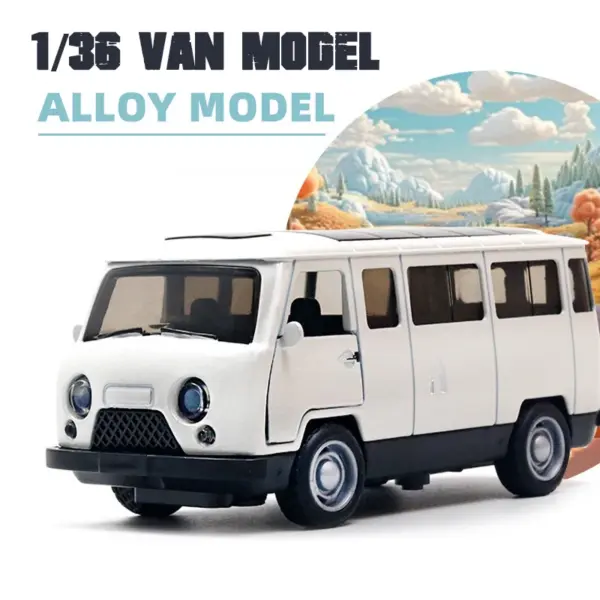 1:36 Alloy Vintage Pull Back Car Model for Collections - Image 3