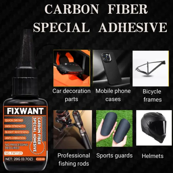 Carbon Fiber Repair Glue for Bike, Racket, and More - Image 2