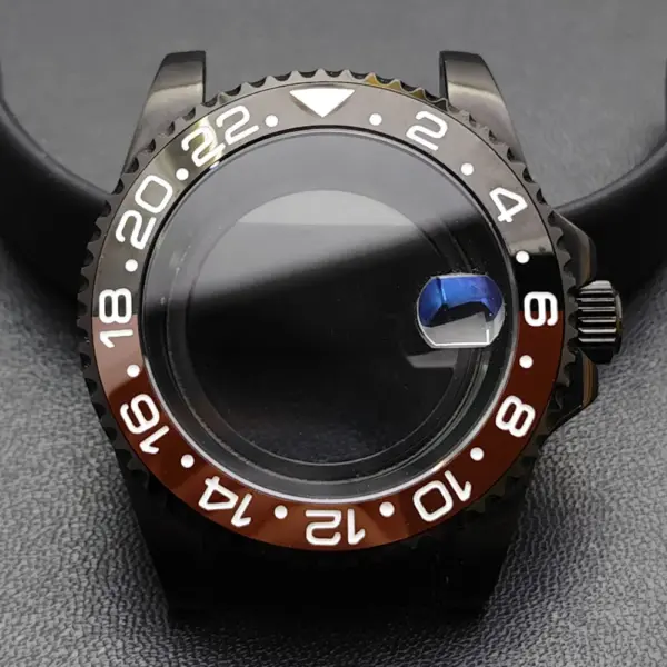 GMT 40.5MM Bidirectional Sapphire Watch Case for NH34 NH35 - Image 19