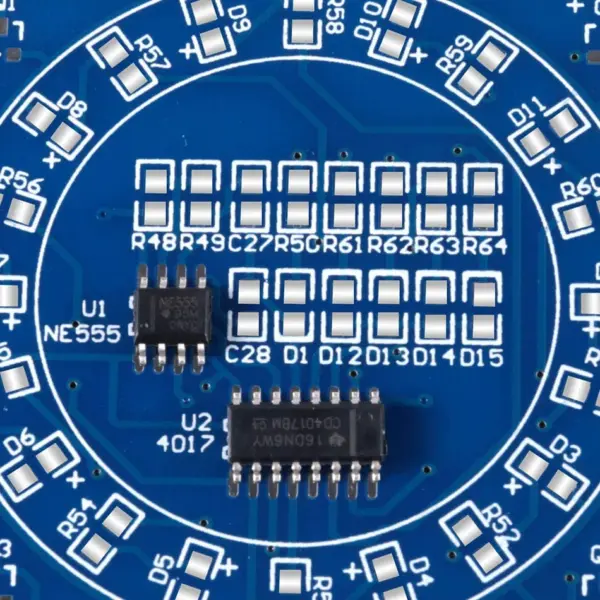 SMD NE555 CD4017 LED Practice Circuit Board - Image 6