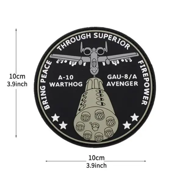Glow-in-the-dark Helicopter PVC Morale Badge - Image 4