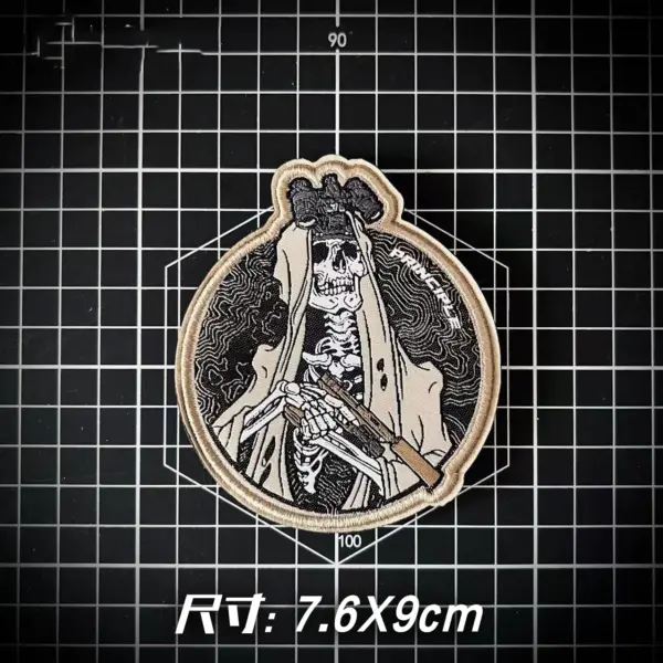 Skull Warrior Tactical Patch for Military Gear - Image 12