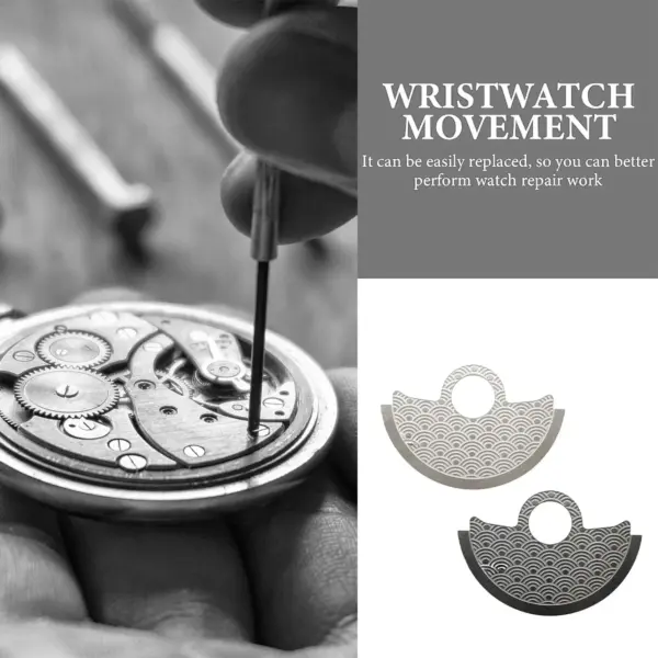 Wave Pattern Metal Patch for NH35 4R35 Watches - Image 3
