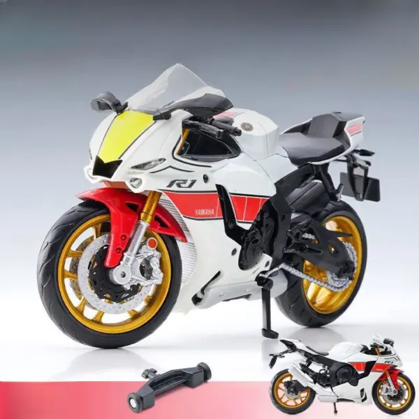 1/12 Yamaha YZF-R1M 2022 Diecast Motorcycle Model - Image 10