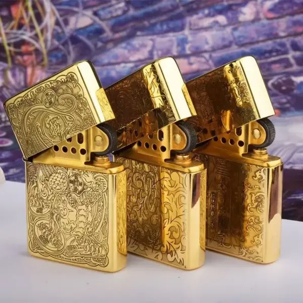 ZORRO Copper Windproof Kerosene Lighter - Image 2