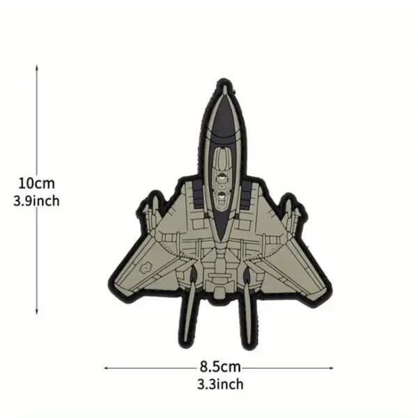 Glow-in-the-dark Helicopter PVC Morale Badge - Image 3