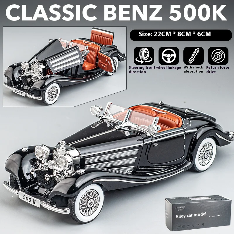 Retro Mercedes Benz 1:24 Diecast Model 14 Retro Mercedes Benz 1:24 Diecast Model - Image 14