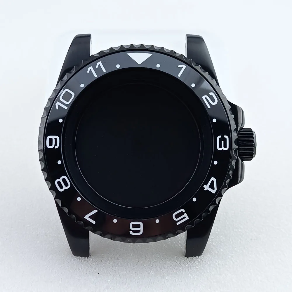 GMT Black Watch Case for NH34/NH35/NH36 Movements 48 GMT Black Watch Case for NH34/NH35/NH36 Movements - Image 48