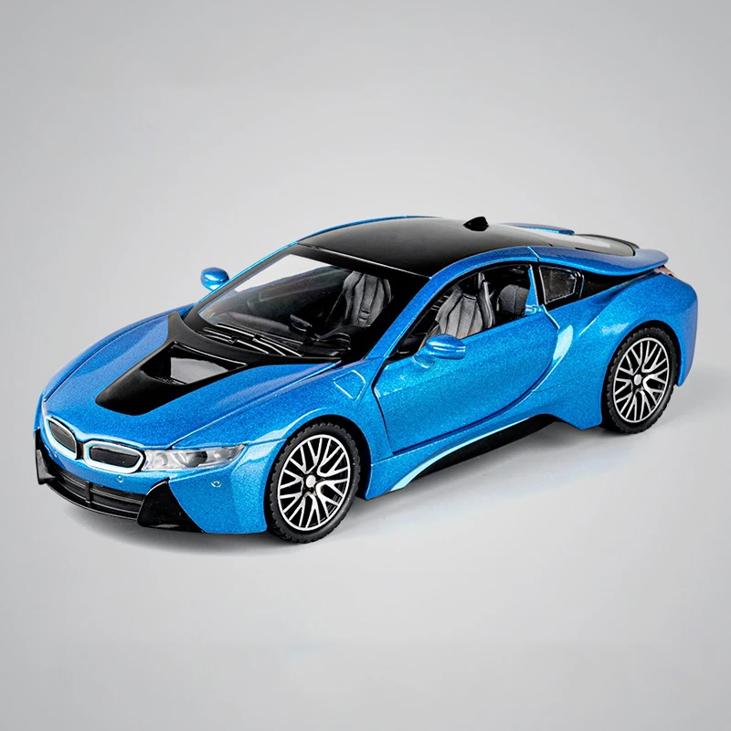 1:32 BMW I8 Diecast Model Car with Lights 8 1:32 BMW I8 Diecast Model Car with Lights - Image 8