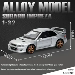 JDM Subaru Impreza WRX STI 1:32 Diecast Car 16 S2f40fe4088b24e08967b3faa9e116708O