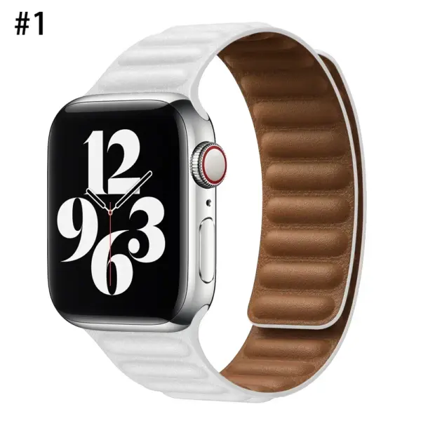 Leather Strap for Apple Watch Series 8/7/6/5/4/3/2/1 - Image 41