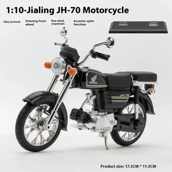 1/12 Honda JiaLing JH-70 Diecast Motorcycle Model - Image 9