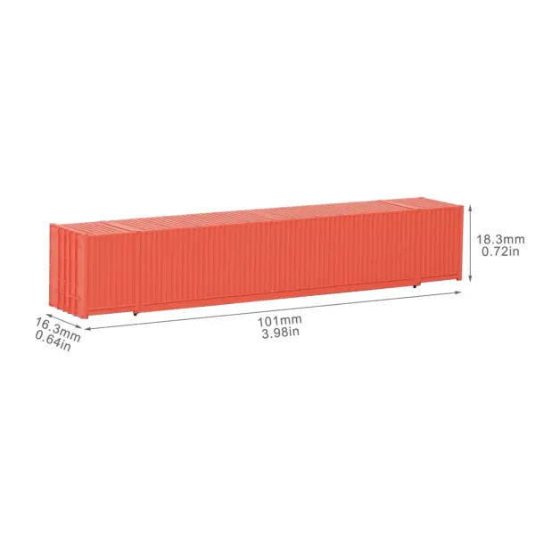 Colored Shipping Container Sets for N Scale Trains - Image 3