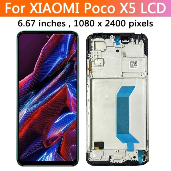 AMOLED 6.67 inches LCD Replacement for Xiaomi Poco X5 - Image 5