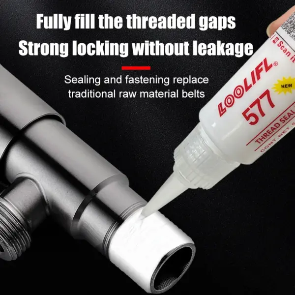 Metal Pipe Thread Sealant Glue 577 - Image 2