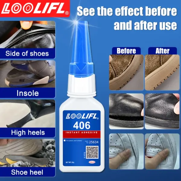 LOOLIFL 406 Instant Universal Glue 20ml - Image 5